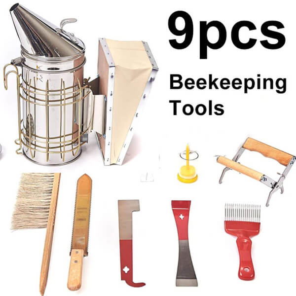 9 Pcs Beekeeping Supplies